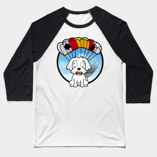 Silly old dog has a broken parachute Baseball T-Shirt